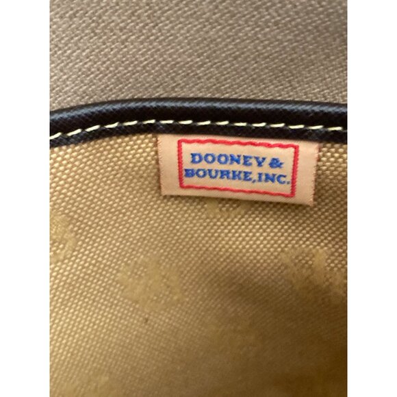 Vintage 1990s/Y2K Dooney & Bourke Small Logo Canvas Messenger Bag Made in USA - Picture 15 of 16